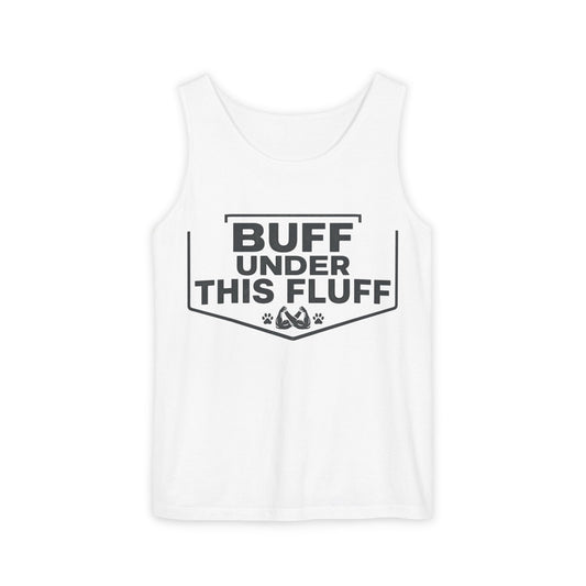 Tank Top — "Buff Under This Fluff" Funny Shirt