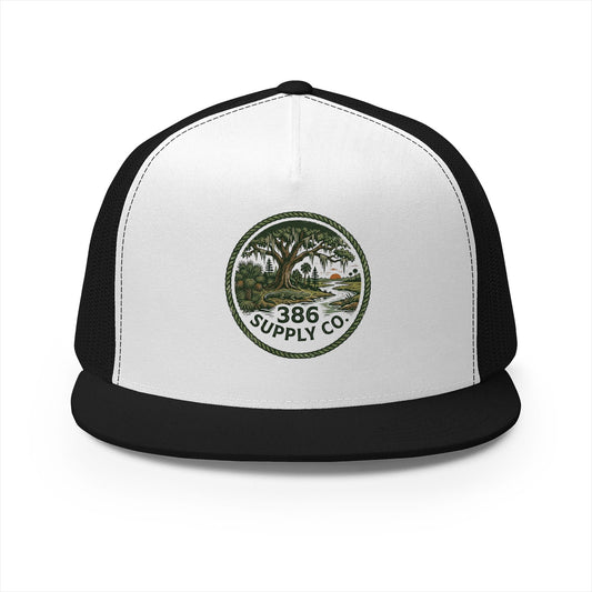 386 Supply Co. Trucker Cap — Outdoorsy Vintage Patch Snapback Hat