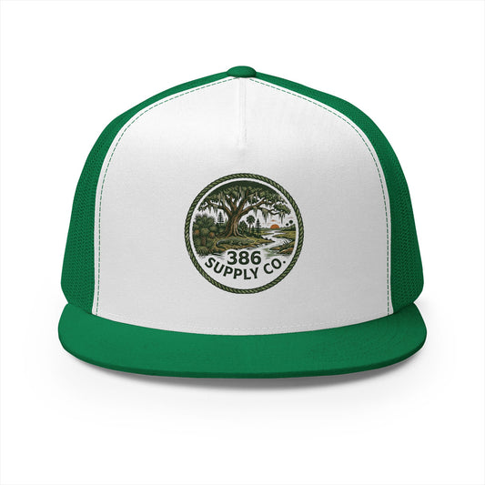 386 Supply Co. Trucker Cap — Outdoorsy Vintage Patch Snapback Hat