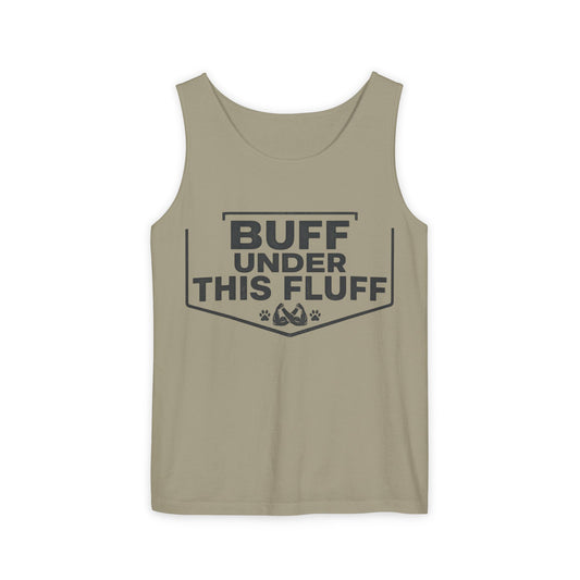 Tank Top — "Buff Under This Fluff" Funny Shirt