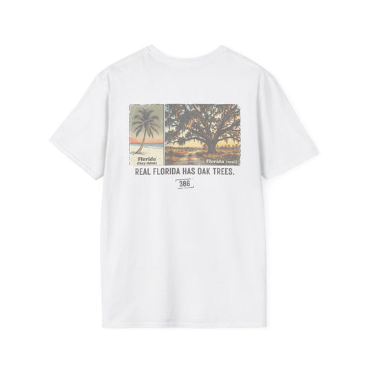Florida Oak Trees T-Shirt — Vintage Palm & Live Oak Sunset Tee